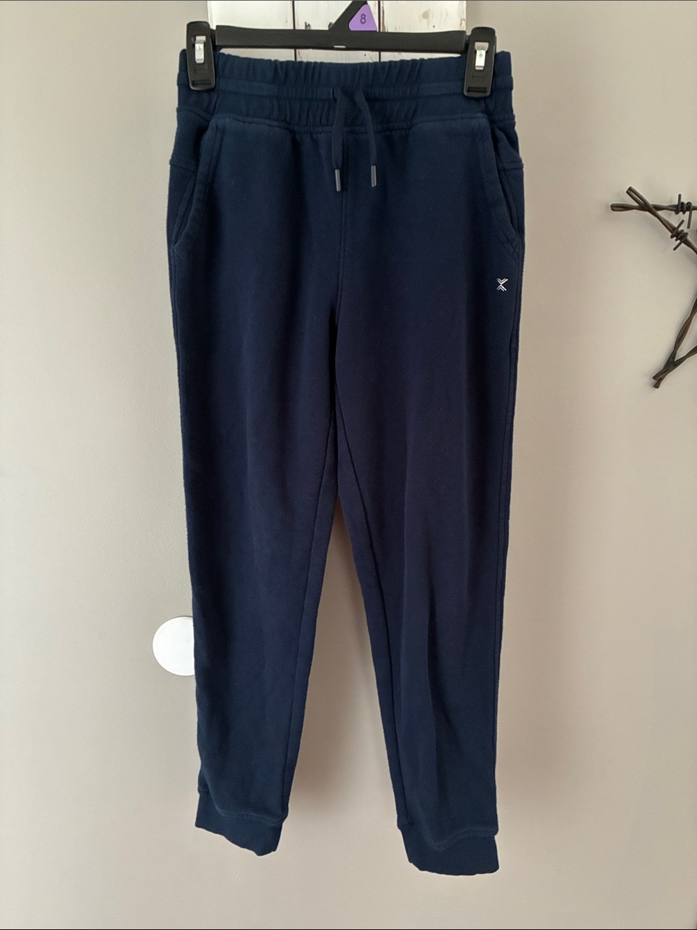 Boys Navy blue fleece joggers